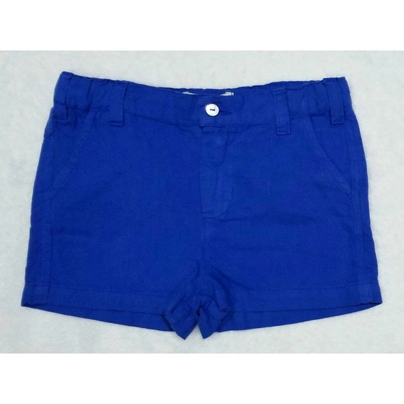 BABY BOY POPPY ROSE DENMARK EURO-BOUTIQUE MARLON SEA BLUE LINEN SHORTS $95 3M - Picture 7 of 7